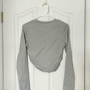 Gray Long Sleeve Women's Top